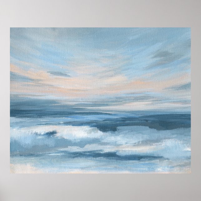 Low Tide - Abstract Seascape Painting Poster (Front)