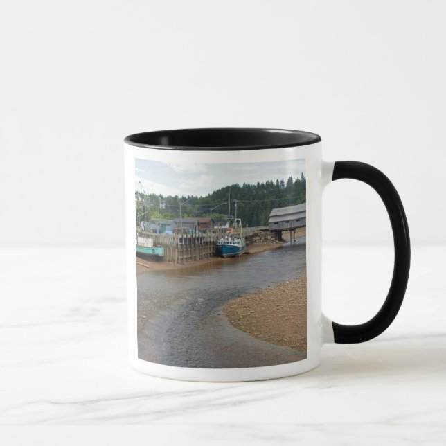 Low tide at the Bay of Fundy at St. Martins, New Mug (Right)