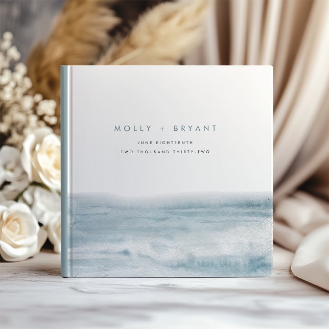 Low Tide Coastal Watercolor Wedding Guest Book (Creator Uploaded)