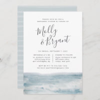 Low Tide Rehearsal Dinner Invitation