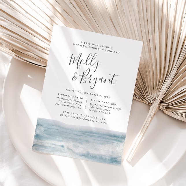 Low Tide Rehearsal Dinner Invitation (Creator Uploaded)