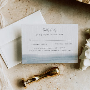 Low Tide RSVP Card with Meal Choice