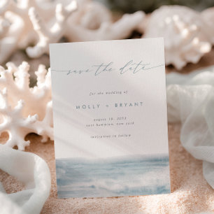Low Tide Script Coastal Wedding Save The Date