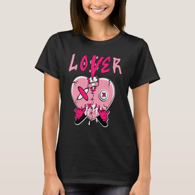 Low Triple Pink Loser   Heart Dripping Triple Pink T-Shirt (Front)