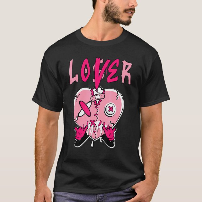 Low Triple Pink Loser   Heart Dripping Triple Pink T-Shirt (Front)