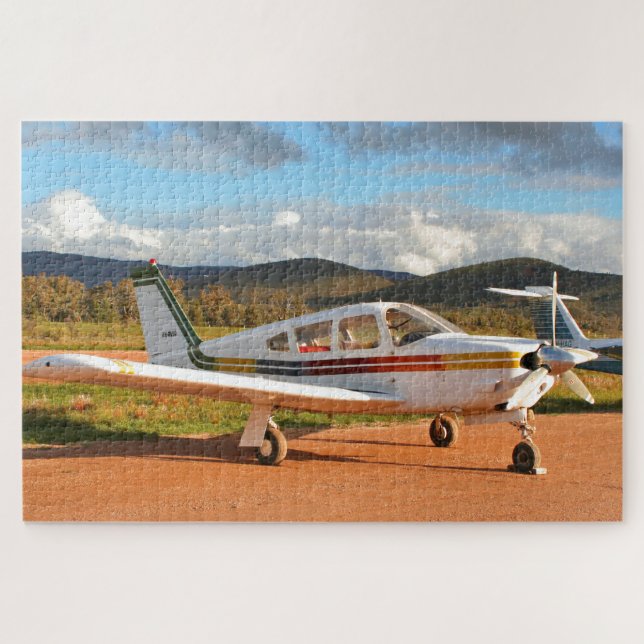Low wing aircraft, Outback South Australia 2 Jigsaw Puzzle (Horizontal)