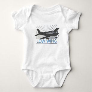 Low Wing Airplane Baby Bodysuit