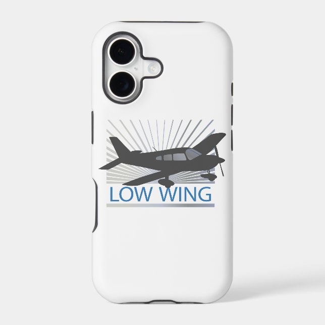 Low Wing Airplane Iphone Case (Back)