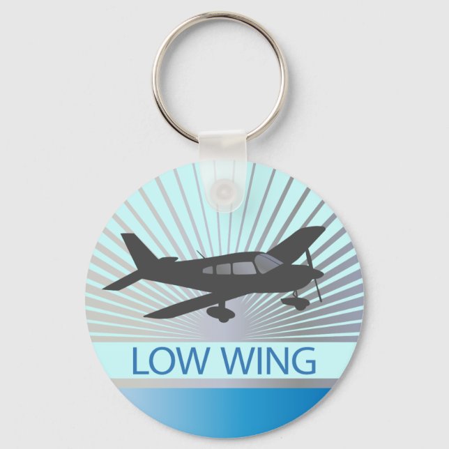 Low Wing Airplane Keychain (Front)