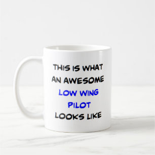 low wing pilot. awesome coffee mug
