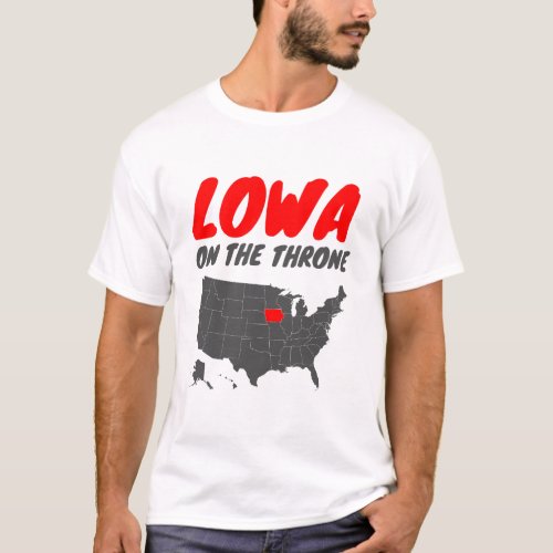 Lowa football fans State of Iowa supporters T_Shirt
