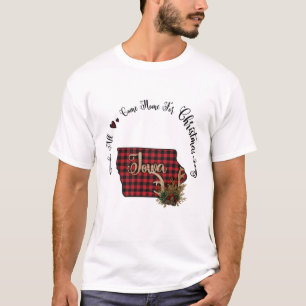 Lowa Plaid All Come Home For Christmas T-Shirt