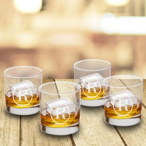 Lowball Whiskey Glasses _ Set Of 4 _ Circle