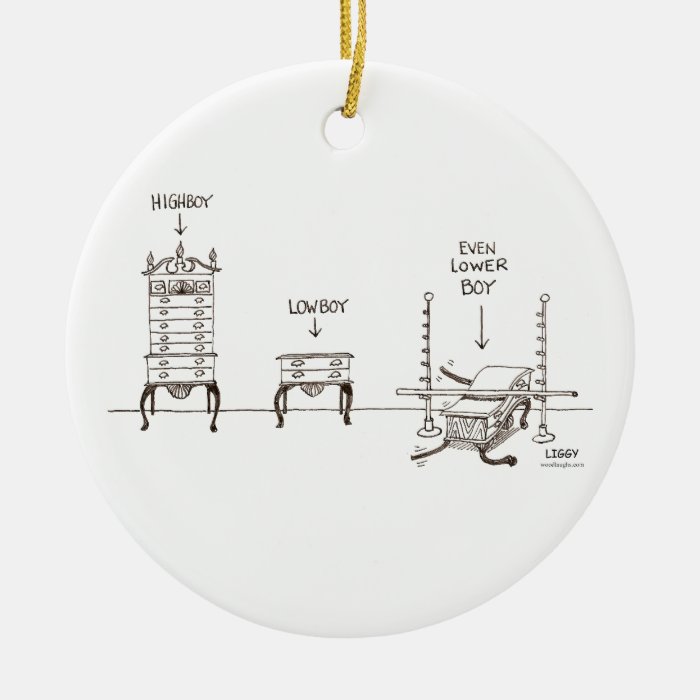 Lowboy Cartoon Ornament