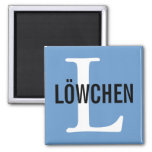Löwchen Breed Monogram Design Magnet