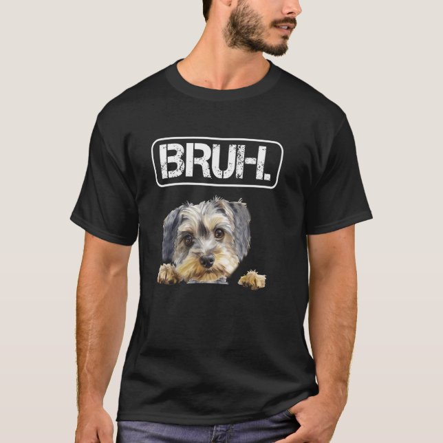 Löwchen Bruh Funny Dog Lover T-Shirt (Front)