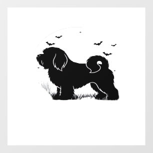 Lowchen Dog � Halloween Moon Silhouette Classic T- Floor Decals