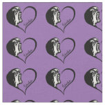 Lowchen Heart Design Fabric
