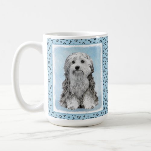Lowchen Painting _ Cute Original Dog Art Coffee Mug