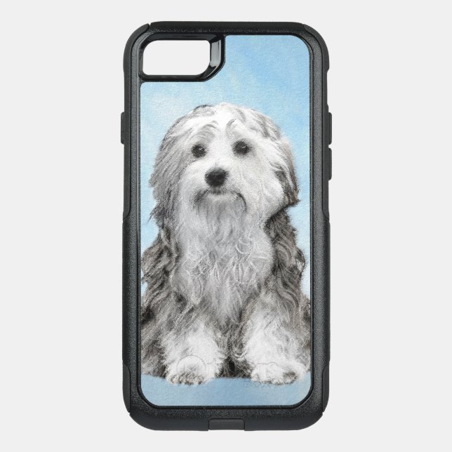 Lowchen Painting - Cute Original Dog Art Otterbox iPhone Case (Back)