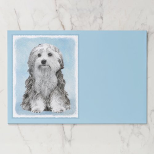 Lowchen Painting _ Cute Original Dog Art Paper Pad