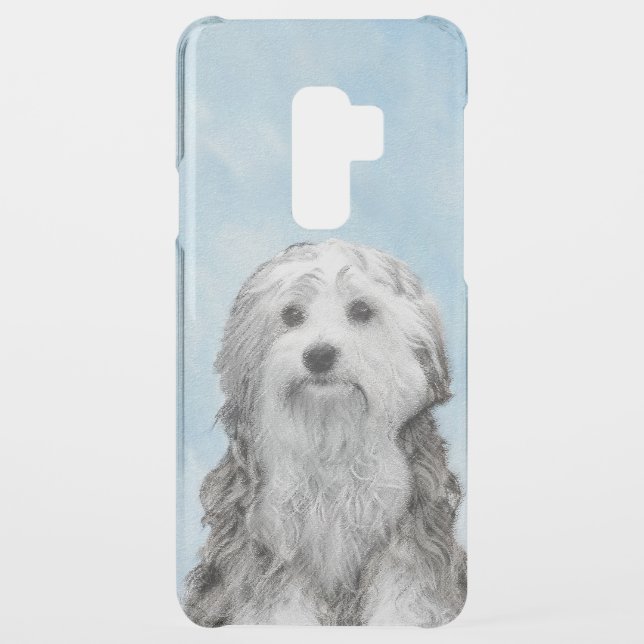 Lowchen Painting - Cute Original Dog Art Uncommon Samsung Galaxy Case (Back)
