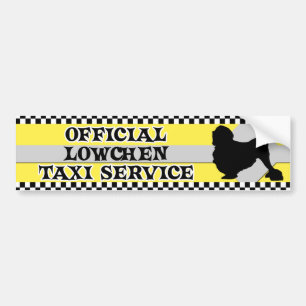 Lowchen Taxi Service Bumper Sticker