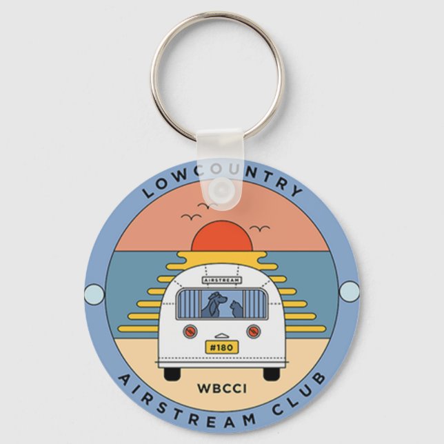 Lowcountry Airstream Keychain (Front)