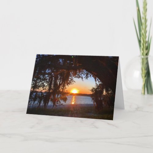 lowcountry sunset greeting card