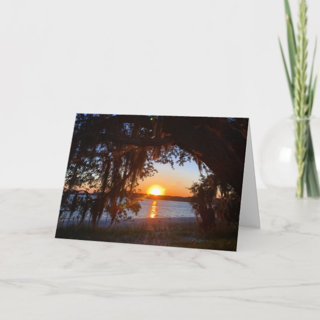 lowcountry sunset greeting card (Front)