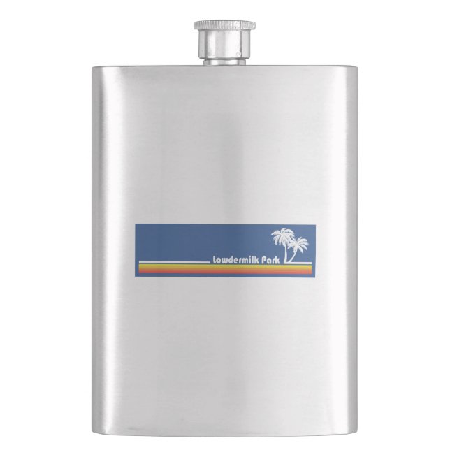 Lowdermilk Park Naples Florida Flask (Front)