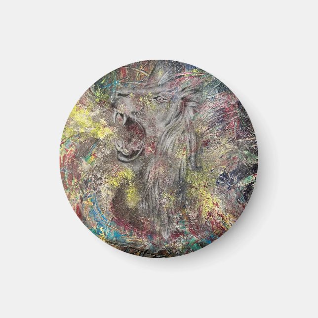 Löwe Auto Magnet (Front)