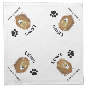 Löwe - Servietten sign Napkin