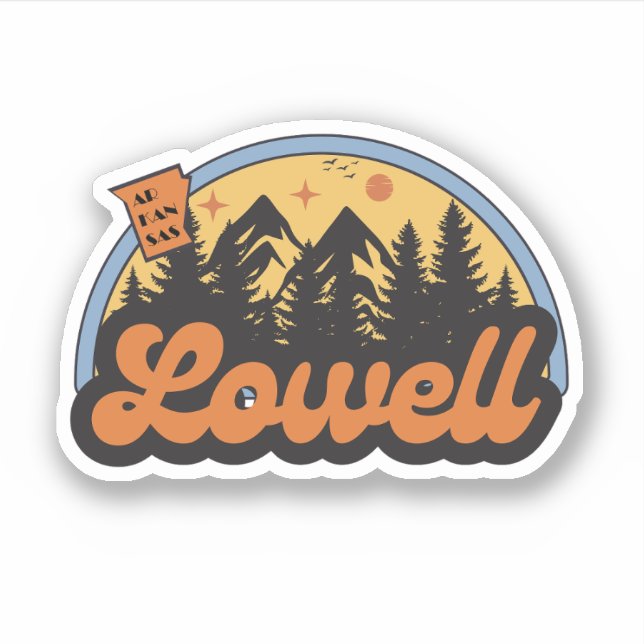 Lowell, Arkansas  Sticker (Front)