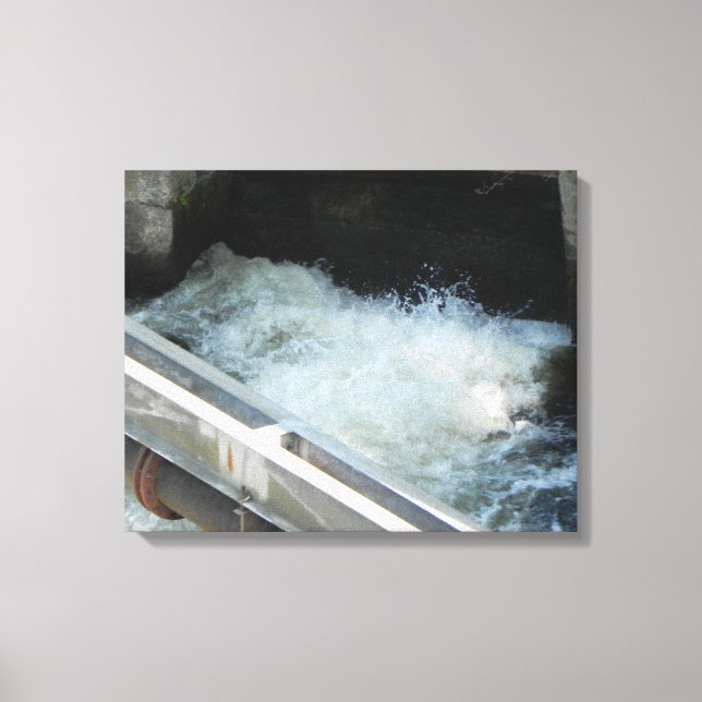 LOWELL CANAL SYSTEM WATER POWER WRAPPED CANVAS PRINT (Front)