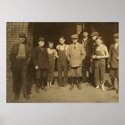 Lowell Mass Child Laborers 1911 Poster