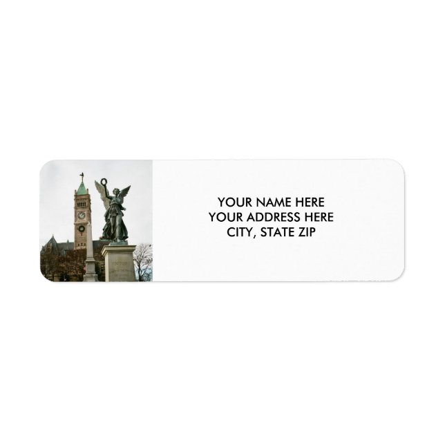 LOWELL MASSACHUSETTS CITY HALL ADDRESS LABELS (Front)
