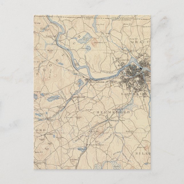 Lowell, Massachusetts Postcard (Front)