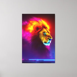 Löwen King Canvas Print