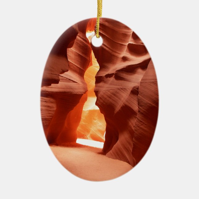 Lower Antelope Canyon amazing beauty Ceramic Ornament (Front)