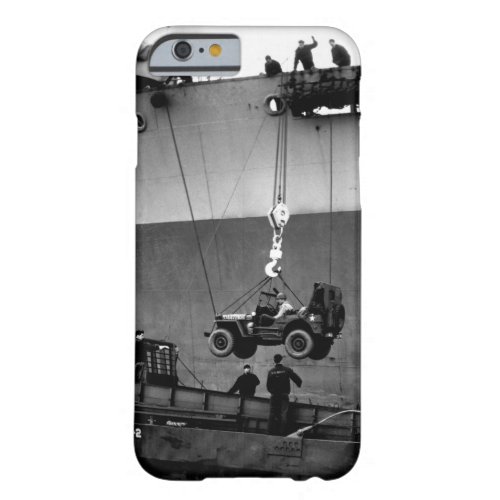 Lower Away  Down goes a jeep from_War image Barely There iPhone 6 Case