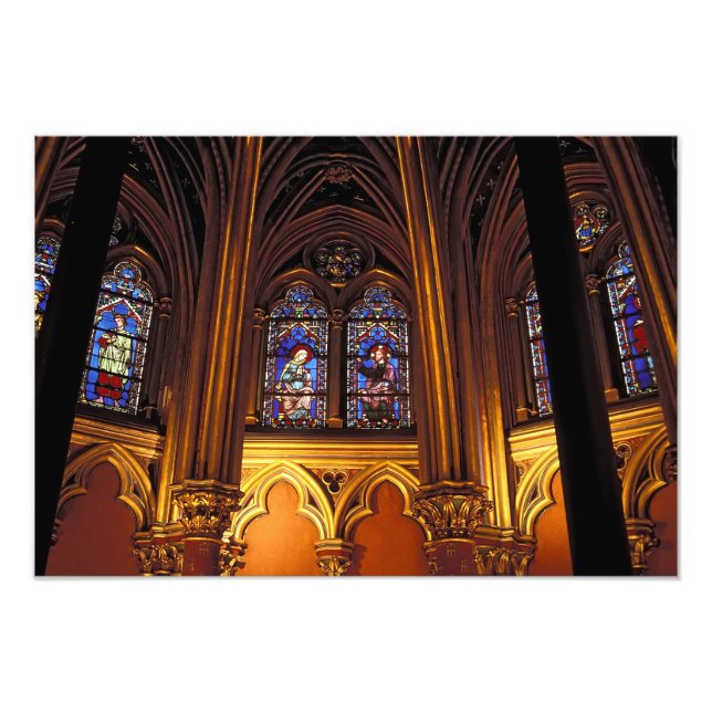 Lower chapel of La Sainte-Chapelle, Paris, 2 Photo Print (Front)