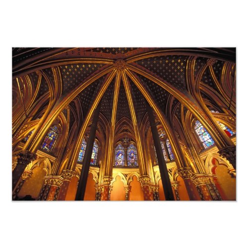 Lower chapel of La Sainte_Chapelle Paris Photo Print