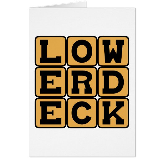 Lower Deck, Seating Chart Option Cards (Front)