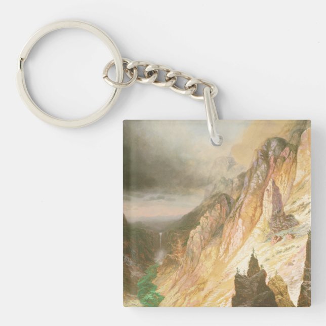 Lower Falls, Grand Canyon of the Yellowstone Keychain (Front)