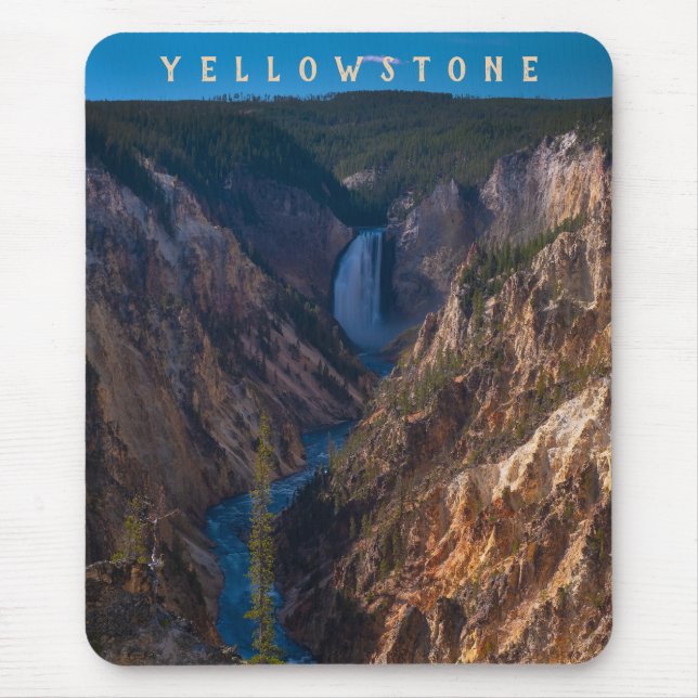 Lower Falls Grand Canyon of the Yellowstone Mouse Pad (Front)