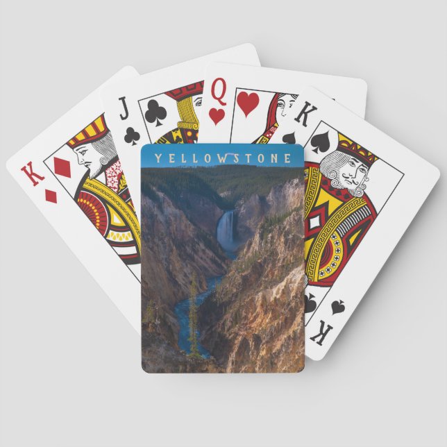 Lower Falls Grand Canyon of the Yellowstone Poker Cards (Back)