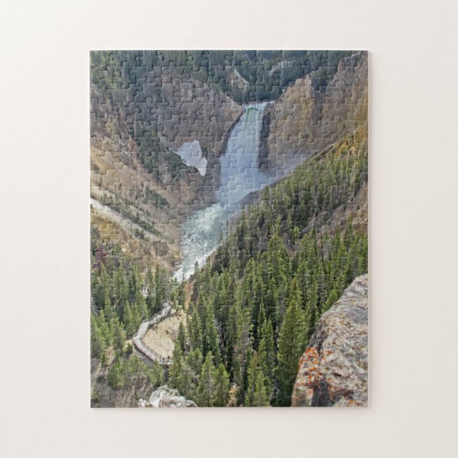 Lower Falls of the Yellowstone Landscape Puzzle