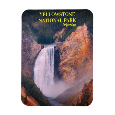 Lower Falls Of Yellowstone National Park, Wyoming Magnet