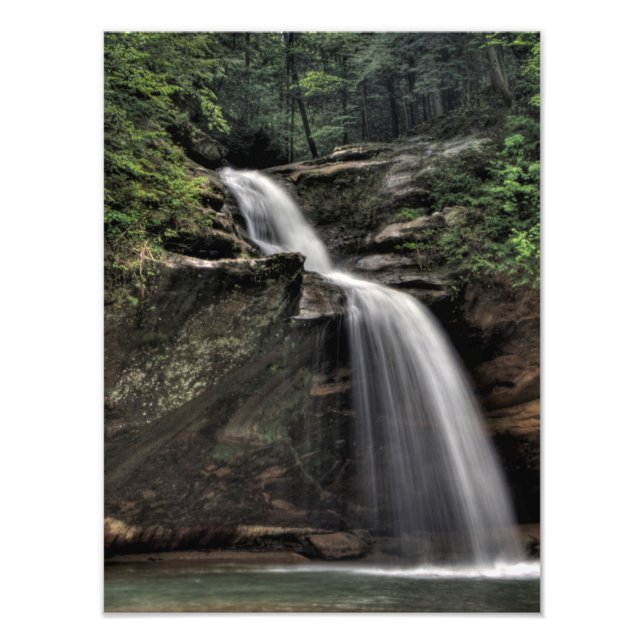 Lower Falls, Old Man's Cave, Hocking Hills, Ohio Photo Print (Front)